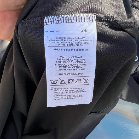 Adidas Mens Golf Polo Black Performance Athletic Short Sleeve Size XL - Picture 3 of 4